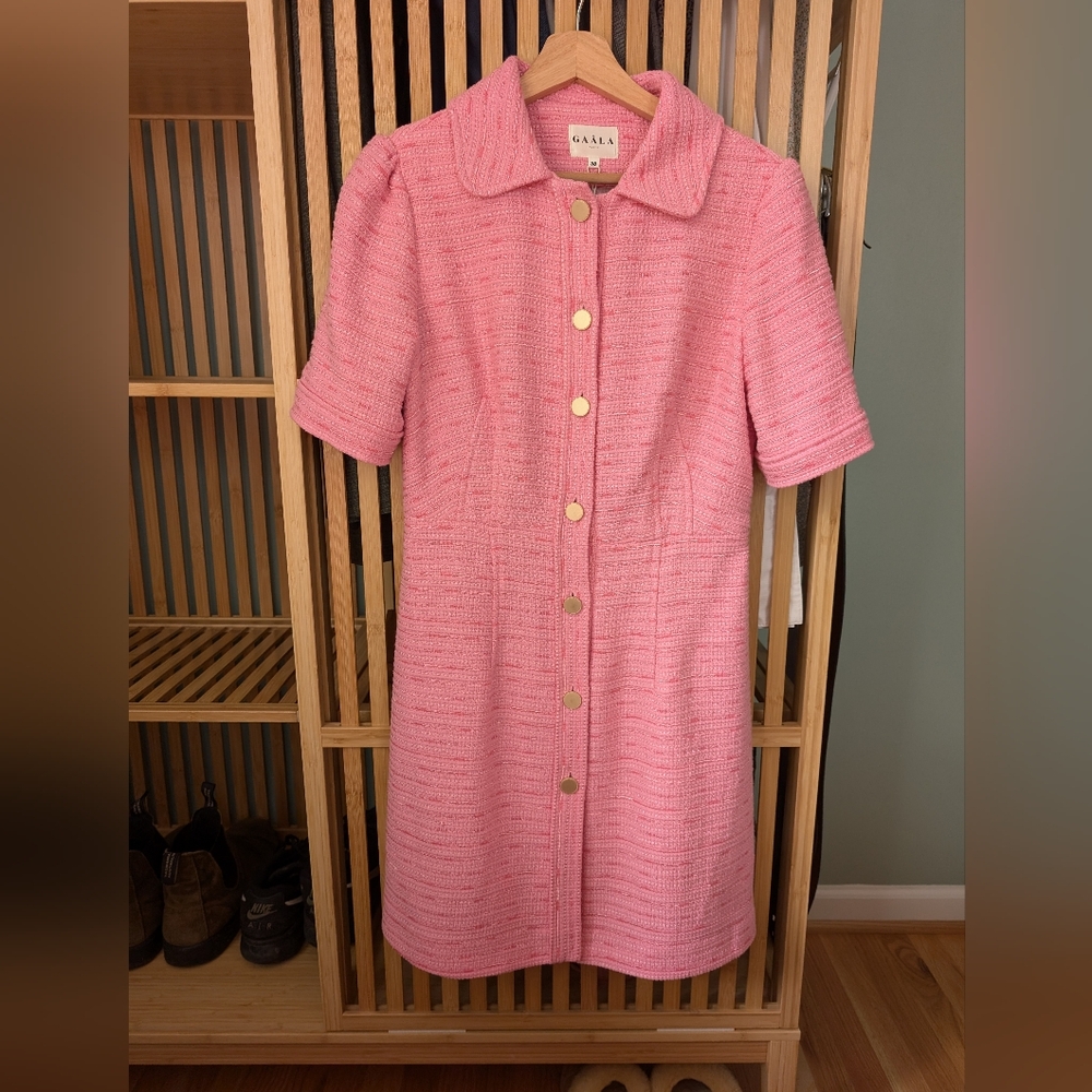 Gaala Paris Cecilia Tweed Pink Dress